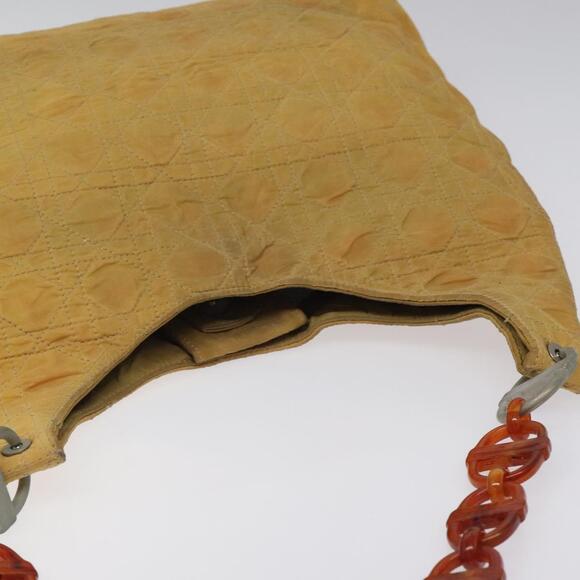 DIOR Canage Shoulder Bag Nylon Yellow - Picture 6 of 12